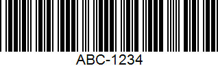 Example Code 39 barcode